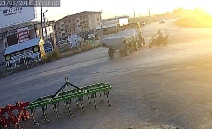 Ölümlü kaza kamerada