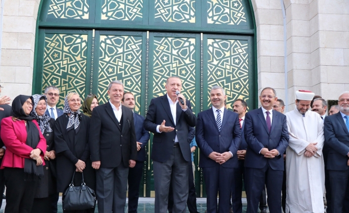 Erdoğan Orgeneral Hulusi Akar Camii’ni açtı