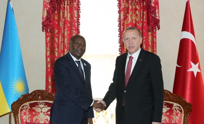 Erdoğan Ruanda Başbakanı Ngirente ile bir araya geldi