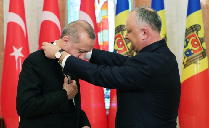 Moldova’da Erdoğan’a Cumhuriyet Nişanı