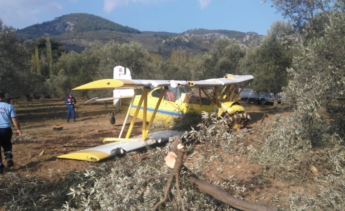 Tek kişilik uçak motor arızası nedeniyle düştü