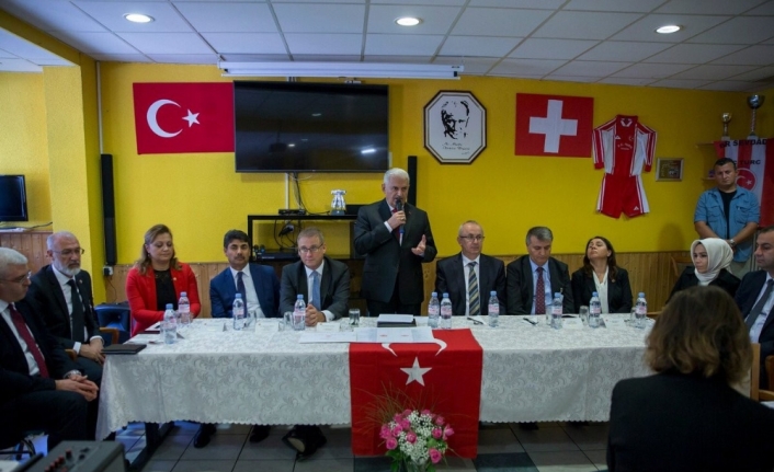 Yıldırım Lozan Türk Birliği üyeleriyle buluştu