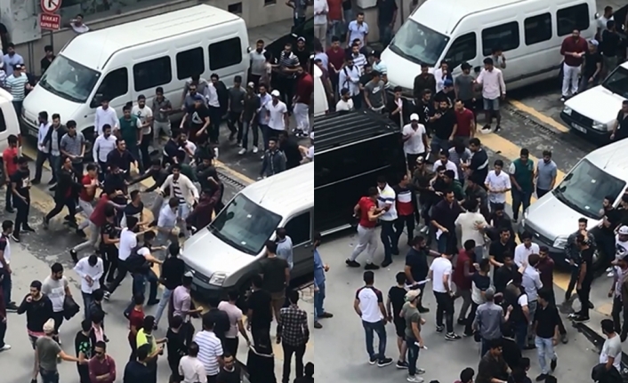 Yumruk ve tekmeler havada uçuştu