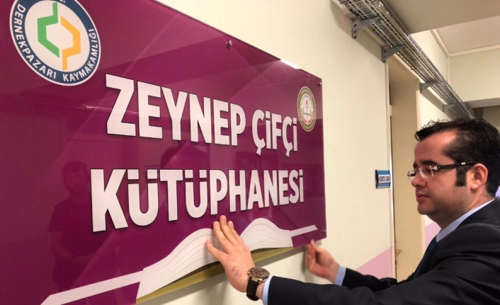 Zeynep’in adı okulundaki kütüphanede yaşayacak