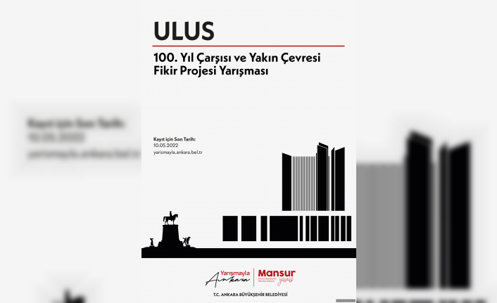 100.Yıl Çarşısı ve Yakın Çevresi Fikir Projesi Yarışması