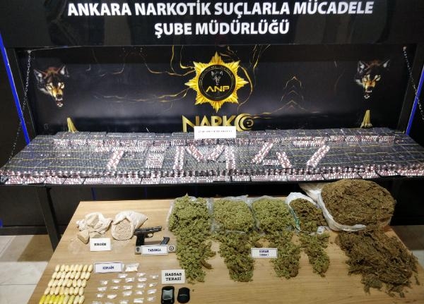Ankara merkezli 3 ilde uyuşturucu operasyonu: 62 gözaltı