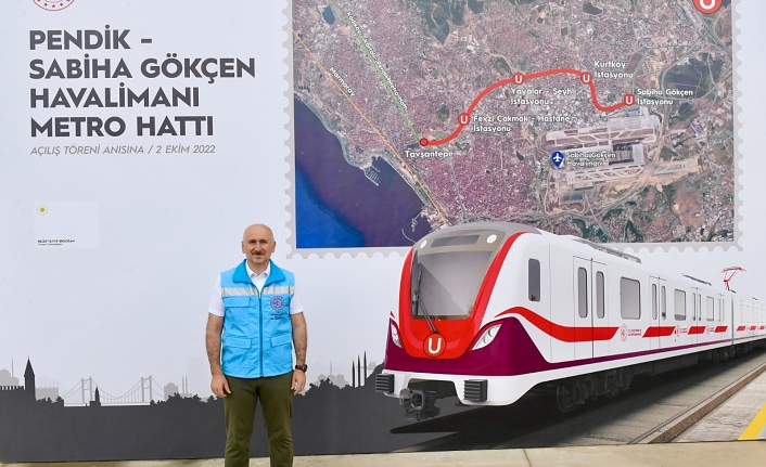 Bakan Karaismailoğlu: Pendik-Sabiha Gökçen Metro Hattı'nda 1,4 milyon yolcu seyahat etti