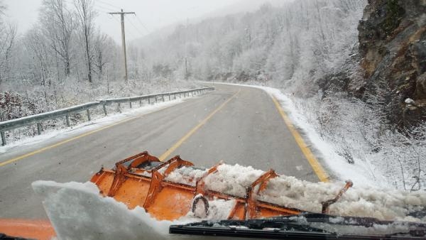 Kastamonu'da kar yağışı