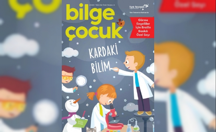 Görme engelli çocuklara özel, Braille alfabesiyle dergi hazırlandı