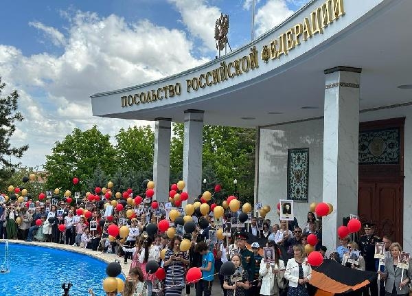Rusya'nın Ankara Büyükelçiliği'nde 'Zafer Günü' kutlandı