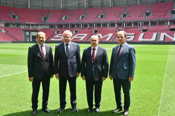 Samsun Valisi Dağlı, Türkiye-Galler maçı öncesi incelemelerde bulundu