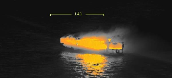 Hollanda’da kargo gemisinde yangın: 1 ölü (EK FOTOĞRAF)