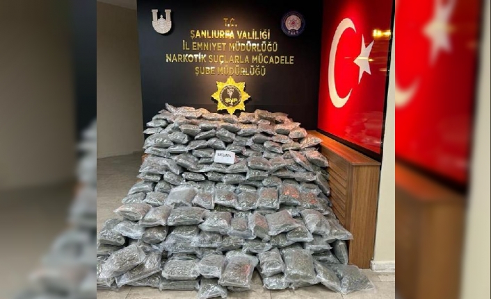 Şanlıurfa'da, 177 kilo 800 gram skunk ele geçirildi