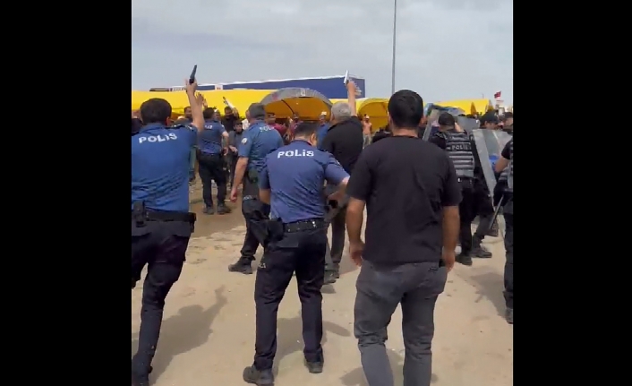 Kurban pazarında denetim kavgası; polis havaya ateş açarak müdahale etti