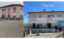 Afyon'un Şuhut ilçesi Aydın Köyündeki öğrenciler okul tadilatı tamamlanan okulun yeni haline kavuşmuştu