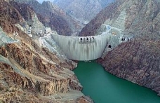 Yusufeli Barajı'nda su seviyesi 145 metreyi aştı; yapım aşaması kamerada