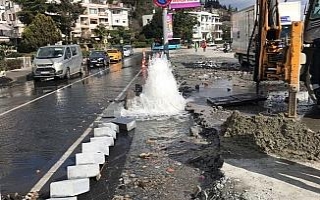 Bebek’te su borusu patladı
