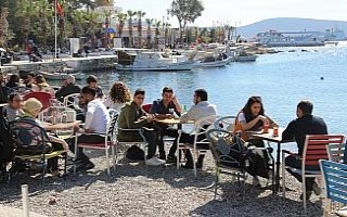 Bodrum’da sahiller doldu taştı