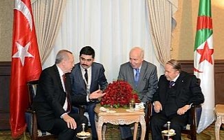 Cumhurbaşkanı Erdoğan, Cezayirli mevkidaşıyla...