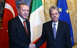 Cumhurbaşkanı Erdoğan, İtalya Başbakanını kabul...