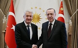 Erdoğan, Avrupa Konseyi Genel Sekreterini kabul etti