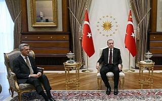 Erdoğan, BM Mülteciler Yüksek Komiserini kabul...