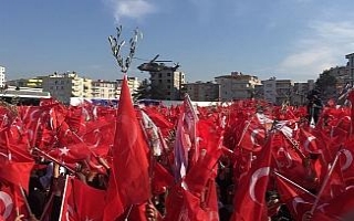 Erdoğan’ı ’zeytin dalı’ ile karşıladılar