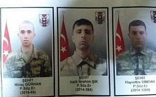 Hakkari’de şehit askerler için tören düzenlendi