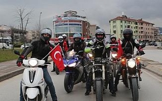 Motosiklet tutkunları Mehmetçik için yollarda