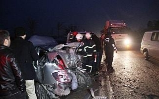 Ölümden döndü yine de aracını bırakmadı