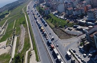 Ambarlı Limanında tır kuyruğu çilesi