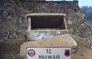 Bolu’da inşaat kazısında 2 bin yıllık mezar...