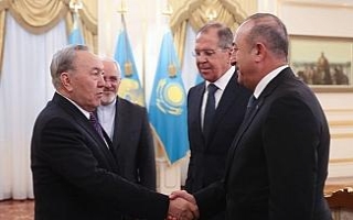 Çavuşoğlu Kazakistan Cumhurbaşkanı Nazarbayev...