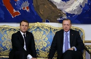 Cumhurbaşkanı Erdoğan, Macron’la görüştü