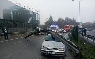 İlginç kaza, inanılmaz kurtuluş !