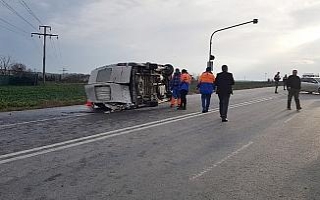 Öğrenci servisi kaza yaptı: 1 ölü, 12 yaralı