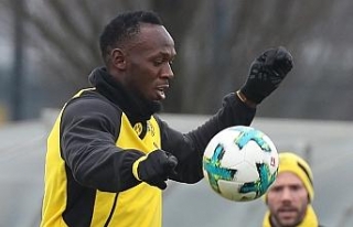 Usain Bolt Borussia Dortmund idmanında