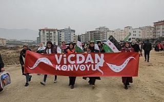 Vicdan Konvoyu Hatay’a ulaştı