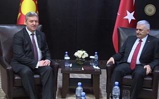 Yıldırım, Makedonya Cumhurbaşkanı Ivanov ile...