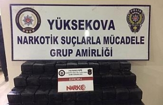 Yüksekova’da 104 kilo eroin ele geçirildi