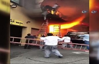 ABD’de Türk restoranında yangın: Alevlerden böyle...