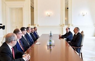 Adalet Bakanı Gül, İlham Aliyev’le görüştü