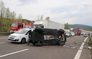 Bolu’da otoyolda can pazarı: 1 ölü 4 yaralı