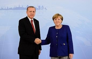 Cumhurbaşkanı Erdoğan, Merkel ile görüştü