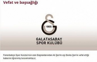 Galatasaray’dan Benta Şen için başsağlığı...
