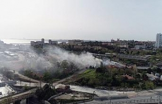 Haydarpaşa Tren Garında korkutan yangın