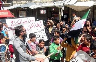 İdlib’te Esed karşıtı gösteri