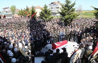 Samsun şehidini uğurladı