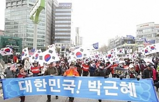 Seul’de Güney Kore eski devlet başkanına destek...