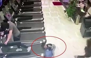 Spor salonunda görünmez kaza